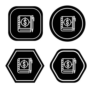 Kitap simgesi sembolü illüstrasyonu kaydediliyor