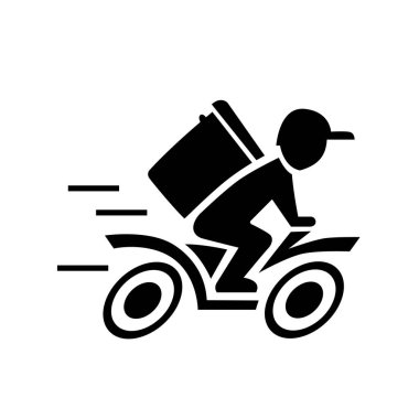 Hızlı teslimatçı motosiklet ikonu kullanıyor.