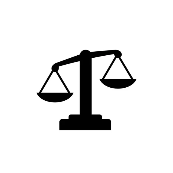Ícone Escala Princípio Justiça Moral Código Honestidade — Vetor de Stock