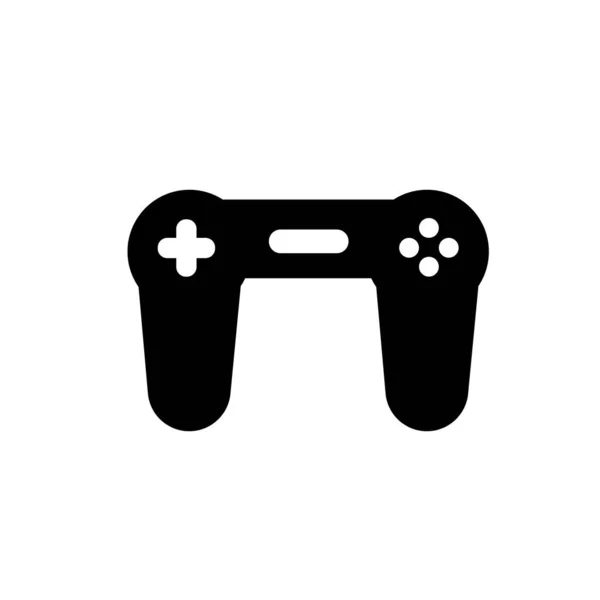 Spelkontroll Ikon Design Stick Symbol Joystick Trendig Siluett Stil Design — Stock vektor