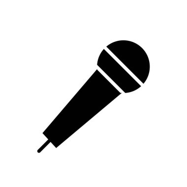 kablosuz mikrofon simgesi. Web sitenizin tasarımı için mikrofon sembolü,