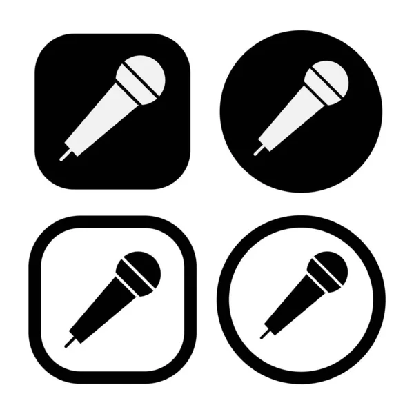 Wireless Microphone Icon Mic Symbol Your Website Design — Stock Vector