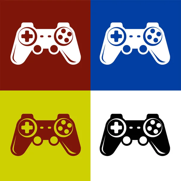 Game Controller Symbol Stick Symbol Zeichen Vektor Illustration Logo Vorlage — Stockvektor