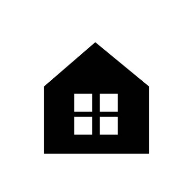 ev simgesi, akıllı ev geliştiricisi sembol işareti vektör illüstrasyon şablonu herhangi bir amaç için izole edildi