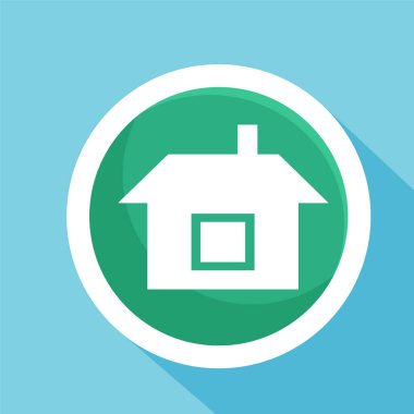 ev simgesi, akıllı ev geliştiricisi sembol işareti vektör illüstrasyon şablonu herhangi bir amaç için izole edildi