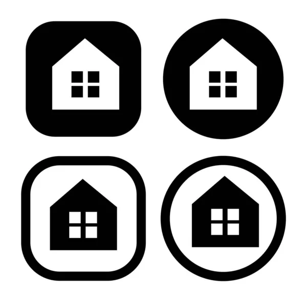 Icono Casa Casa Inteligente Desarrollador Símbolo Signo Vector Ilustración Logotipo — Vector de stock
