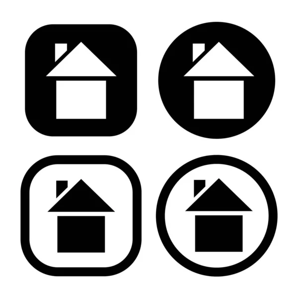 Ikona Domu Inteligentny Dom Deweloper Symbol Znak Wektor Ilustracja Logo — Wektor stockowy