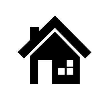 ev simgesi, akıllı ev geliştiricisi sembol işareti vektör illüstrasyon şablonu herhangi bir amaç için izole edildi