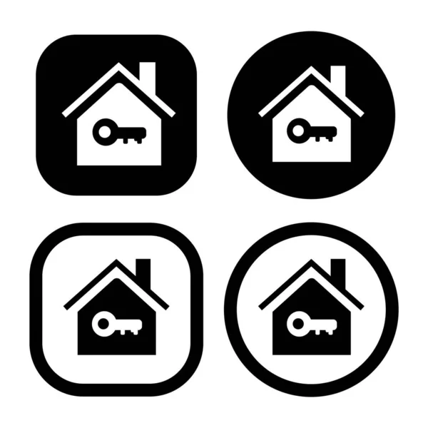 Icono Casa Casa Inteligente Desarrollador Símbolo Signo Vector Ilustración Logotipo — Vector de stock