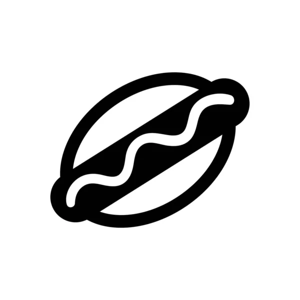 Hotdog Icono Símbolo Signo Vector Ilustración Logotipo Plantilla Aislado Para — Vector de stock