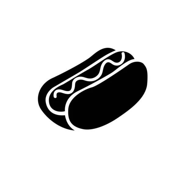 Hotdog Ícone Sinal Vetor Ilustração Logotipo Modelo Isolado Para Qualquer — Vetor de Stock
