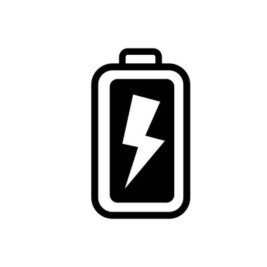 Full power battery flat icon vector illustration symbol Isolated template. Complete charge power battery icon vector illustration logo template Isolated for any purpose.