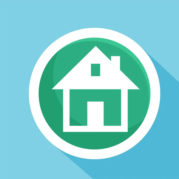 House Lodge Flat Icon Vector Illustration Symbol Isolated Template Residence — Stock vektor