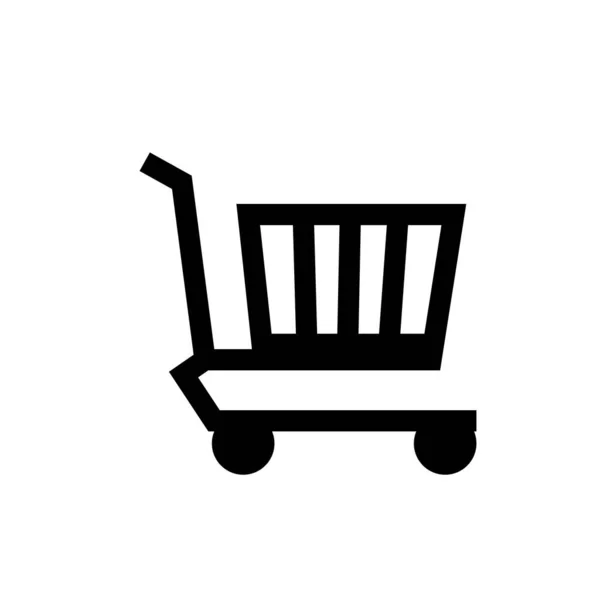 Shopping Cart Flat Icon Vector Illustration Symbol Isolated Template Shopping — Stockvektor