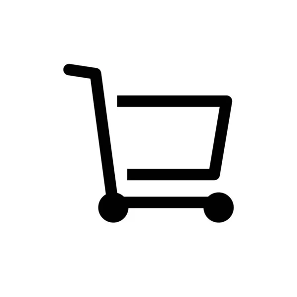 Shopping Cart Flat Icon Vector Illustration Symbol Isolated Template Shopping — Stockvektor