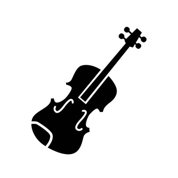 Violin flat icon vector illustration symbol Isolated template. Violin icon vector illustration logo template Isolated for any purpose.