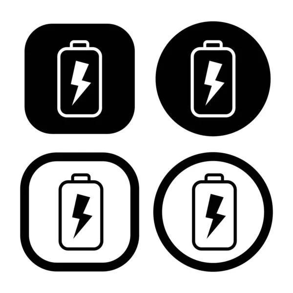 Full Power Battery Flat Icon Vector Illustration Symbol Isolated Template — Wektor stockowy