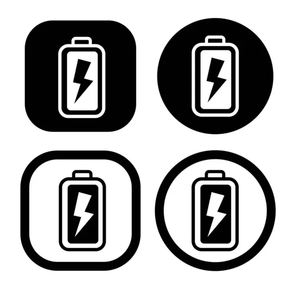 Full Power Battery Flat Icon Vector Illustration Symbol Isolated Template — Wektor stockowy