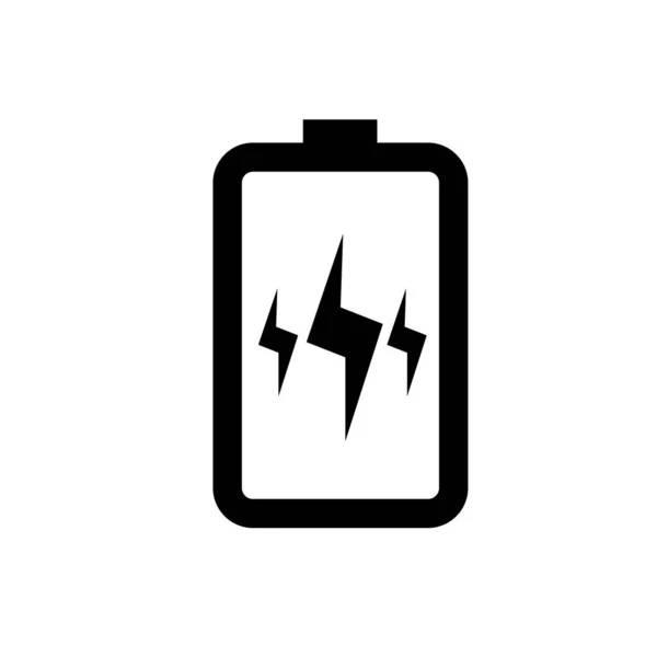 Full Power Battery Flat Icon Vector Illustration Symbol Isolated Template — Archivo Imágenes Vectoriales