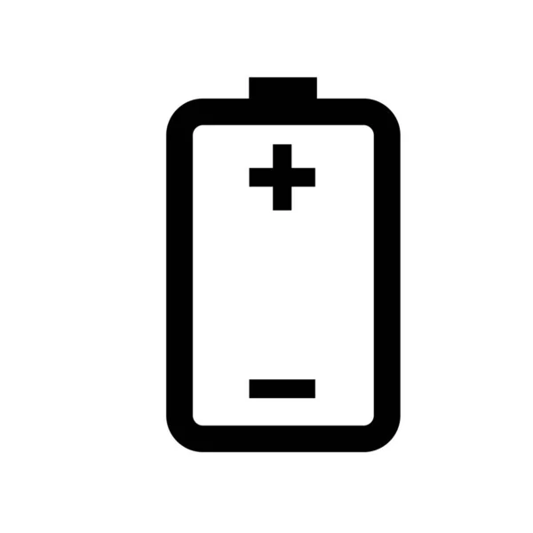 Повна Потужність Батареї Плоский Значок Векторні Ілюстрації Символ Ізольований Шаблон — стоковий вектор
