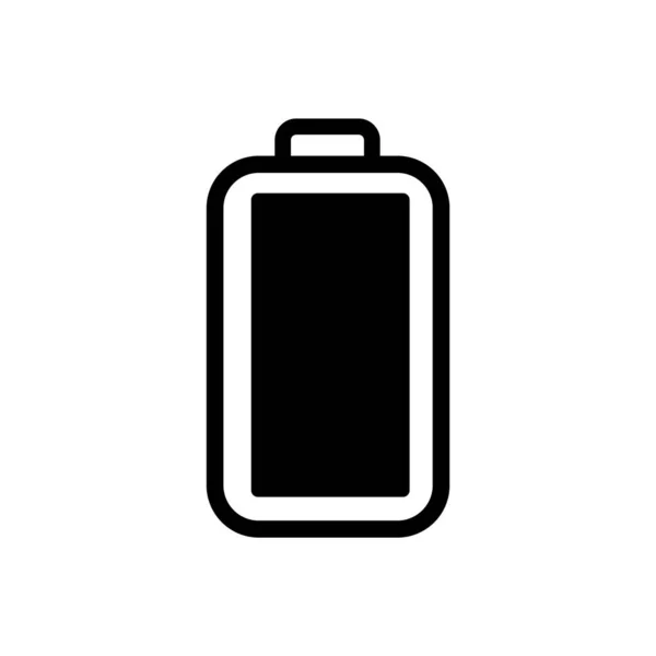 Full Power Battery Flat Icon Vector Illustration Symbol Isolated Template — Wektor stockowy
