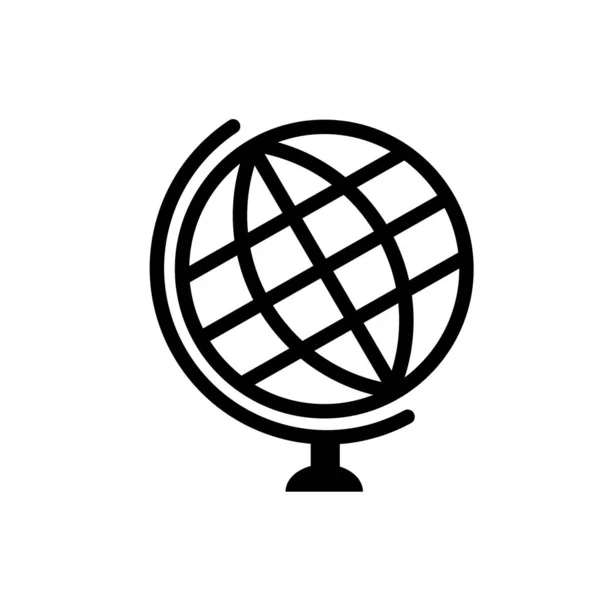 Globe Thin Icon Vector Illustration Symbol Isolated Template Globe Icon — Vector de stock