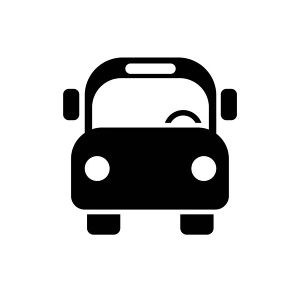 School Bus Icon Vector Illustration Symbol Isolated Template Bus Icon — Vetor de Stock