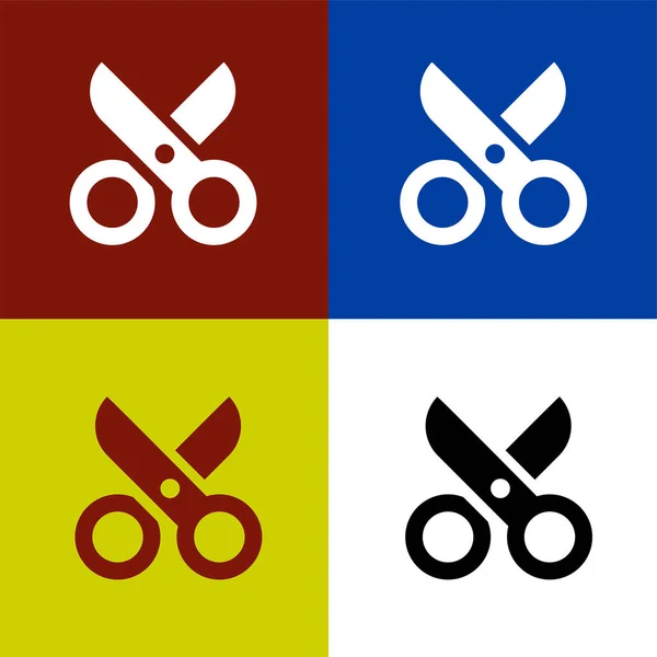 Scissor Icon Vector Illustration Symbol Isolated Template Scissor Icon Vector — Stockový vektor