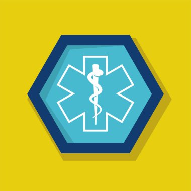 Tıbbi sembol logo ikonu vektör illüstrasyon logosu izole şablonu. Herhangi bir amaç için bir kaldıraç simgesi vektör illüstrasyon logo şablonuna sarılmış yılan.