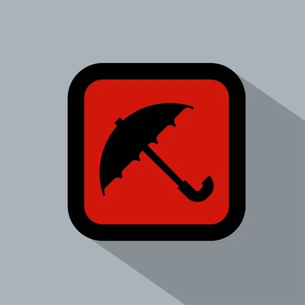 Umbrella Logo Flat Icon Vector Illustration Symbol Isolated Template Umbrella — Image vectorielle