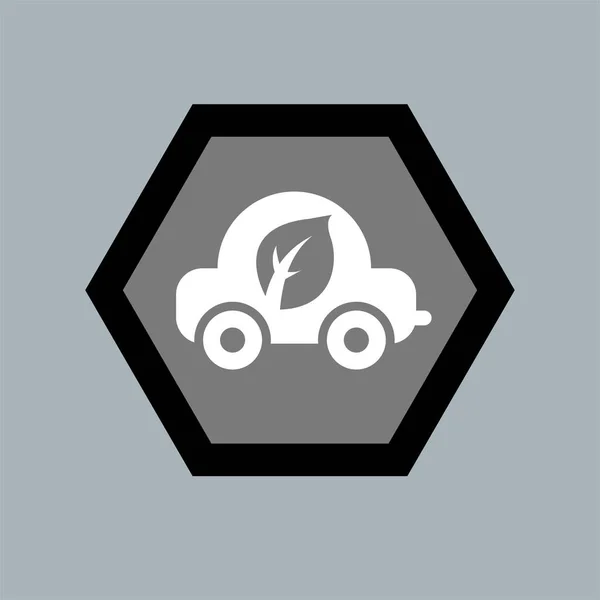 Eco Friendly Vehicle Logo Icon Vector Illustration Logo Isolated Template — 图库矢量图片