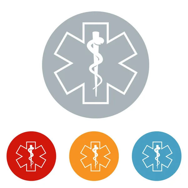 Медицинский Символ Иконки Логотипа Иконки Векторной Иллюстрации Логотипа Изолированный Шаблон — стоковый вектор