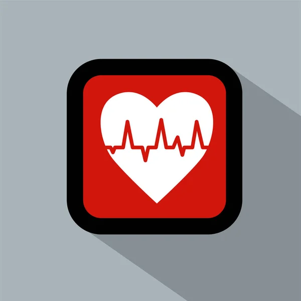 Heartbeat Rate Icon Logo Icon Vector Illustration Logo Isolated Template — Stock vektor