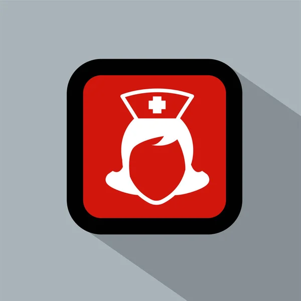 Nurse Cap Logo Icon Vector Illustration Logo Template Isolated Nurse — Vector de stock
