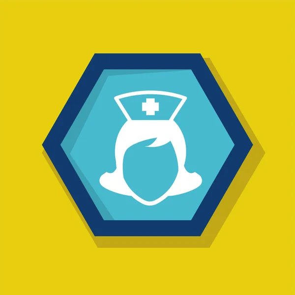 Nurse Cap Logo Icon Vector Illustration Logo Template Isolated Nurse — Vector de stock