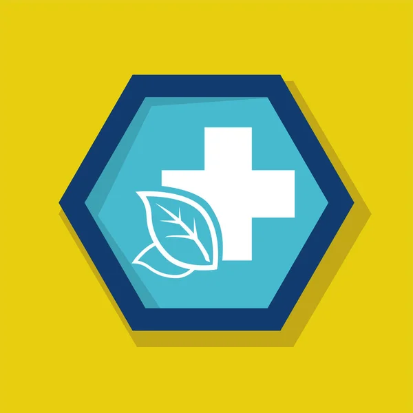 Logo Herbal Obat Ikon Vektor Gambar Logo Templat Untuk Tujuan - Stok Vektor