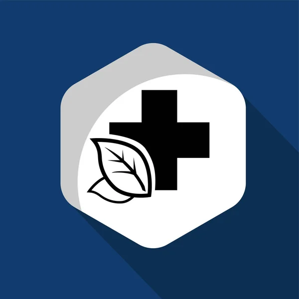 Herbal Medicine Logo Icon Vector Illustration Logo Template Any Purpose — Stock vektor