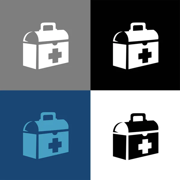 Medical Suitcase Icon Vector Medical Suitcase Logo Web Design Medical — Vector de stock