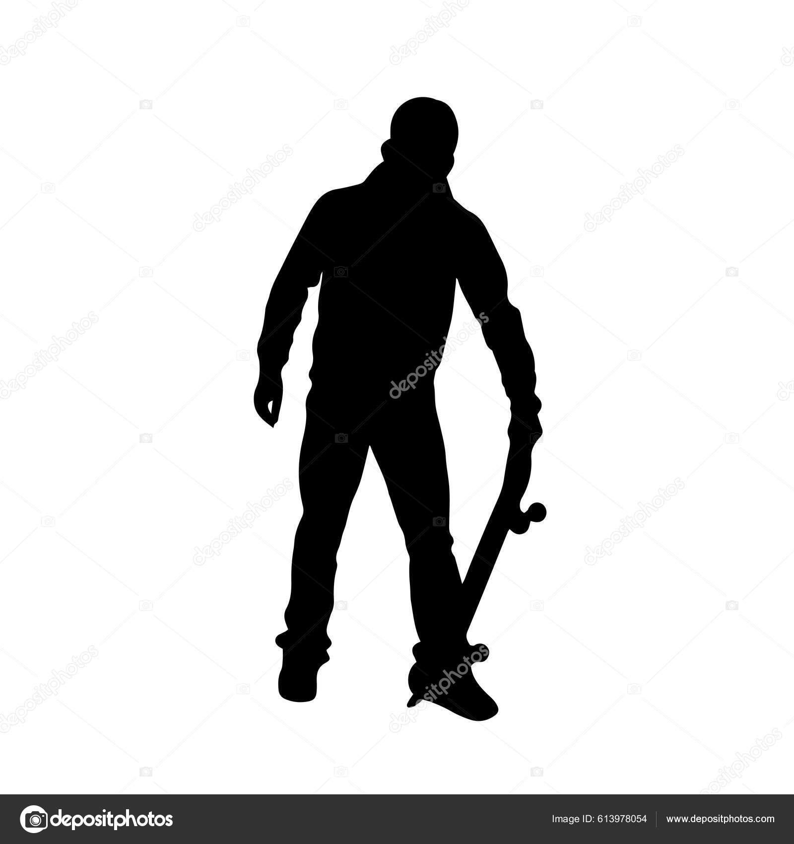 Man Standing Cap View Side Icon Black Color Vector Illustration