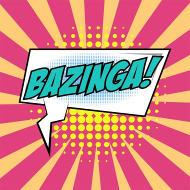 Bazing ifade ile vektör komik konuşma balonu