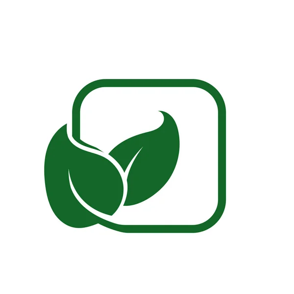 Vector Bandeira Redonda Ramos Com Folhas Verde Parte Círculo Folhas — Vetor de Stock