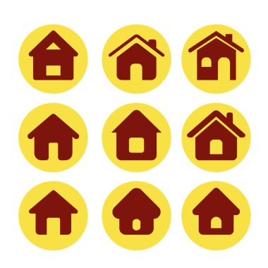 Web siteleri ve kullanıcı arayüzü için ev simgesi ayarlandı