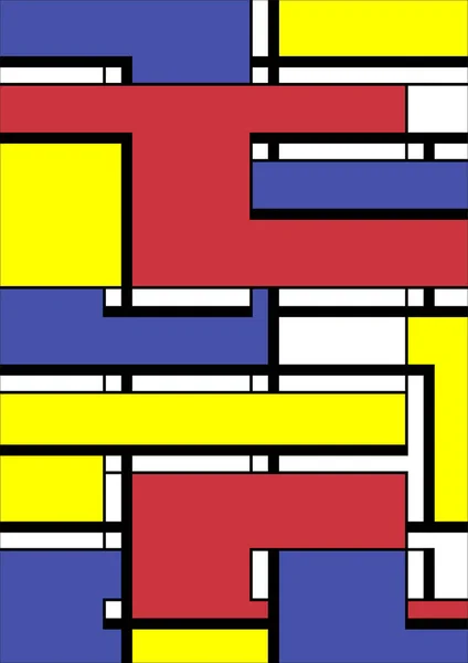 Resumen Bauhaus Fondo Patrón Geométrico Círculo Vectorial Triángulo Líneas Cuadradas — Archivo Imágenes Vectoriales