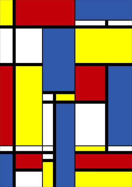 Abstraktes Geometrisches Bauhaus Muster Hintergrund Vektorkreis Dreieck Und Quadratische Linien — Stockvektor