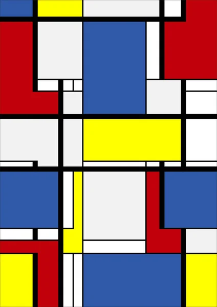 Abstract Bauhaus Γεωμετρικό Μοτίβο Φόντο Διανυσματικός Κύκλος Τρίγωνο Και Τετραγωνικές — Διανυσματικό Αρχείο
