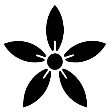 Japon klanı Kamon arması sembolü. Japon tarihi aile damgası sembolü.