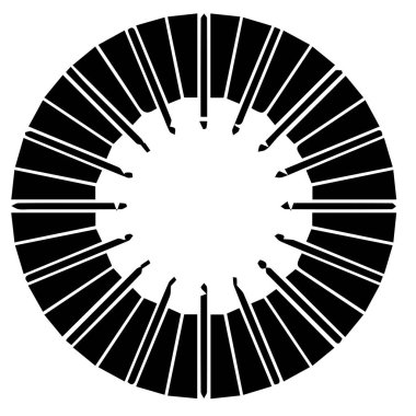 Japon klanı Kamon arması sembolü. Japon tarihi aile damgası sembolü.