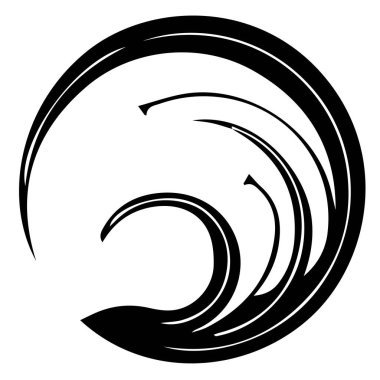 Japon klanı Kamon arması sembolü. Japon tarihi aile damgası sembolü.