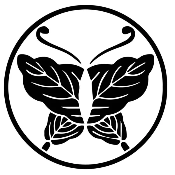 Ιαπωνικό Σύμβολο Της Φατρίας Κάμον Κρεστ Ιαπωνικό Αρχαίο Οικογενειακό Σύμβολο — Διανυσματικό Αρχείο