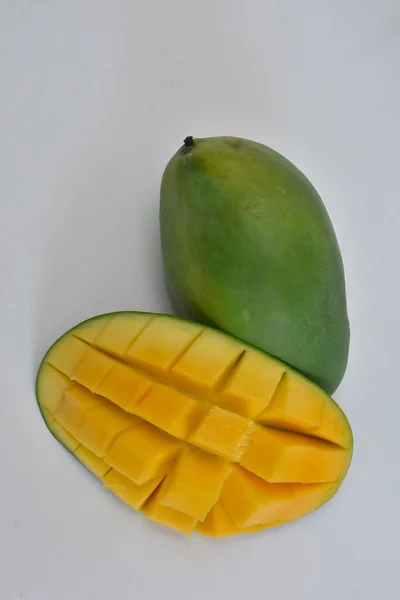 Frutti Mango Isolati Mango Con Percorso Ritaglio — Foto Stock